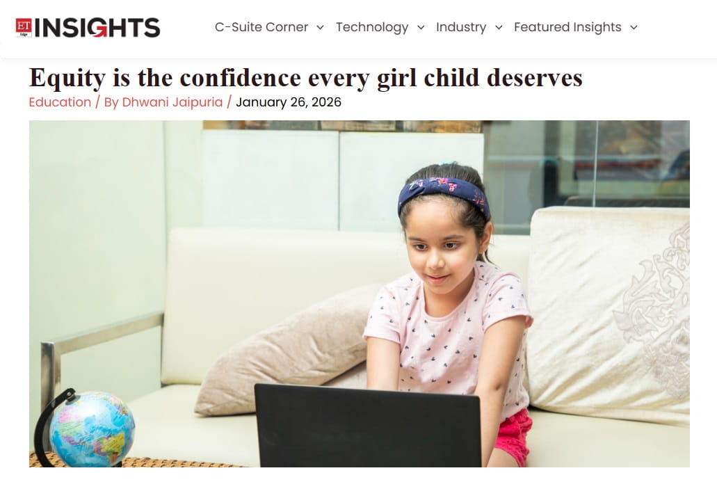 Equity is the confidence every girl child deserves