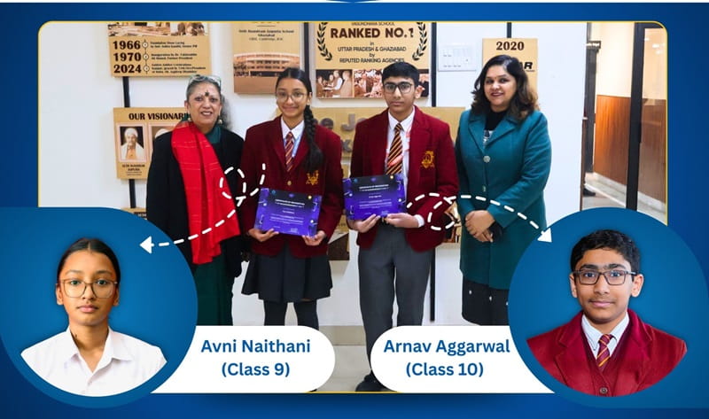 National Pride: Jaipuria Students Avni Naithani & Arnav Aggarwal Selected Among Top 100 at 1M1B Changemakers World Cup