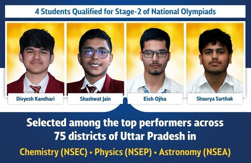 Olympiad Excellence: Jaipuria Students Qualify for Stage-2 of NSEC, NSEP & NSEA Across Uttar Pradesh