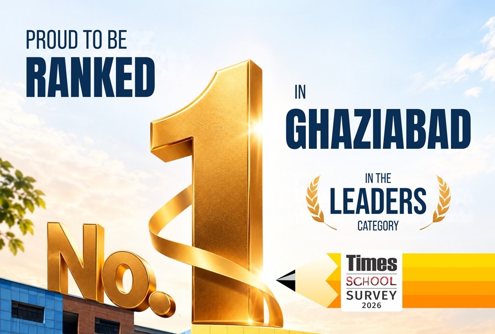 Seth Anandram Jaipuria School, Vasundhara Ranked No. 1 in Ghaziabad by Times School Survey 2026